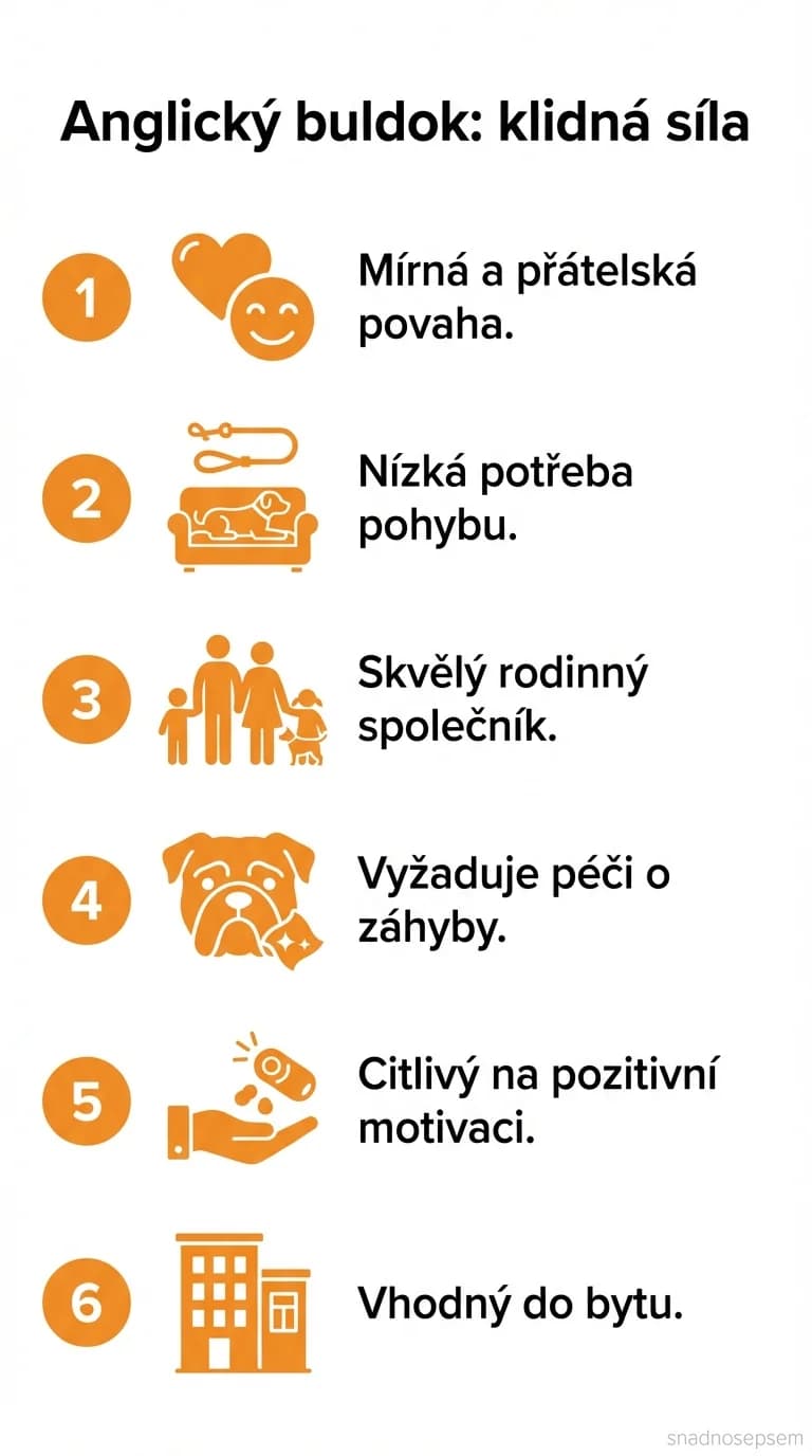 Infografika: Anglický buldok: klidná síla