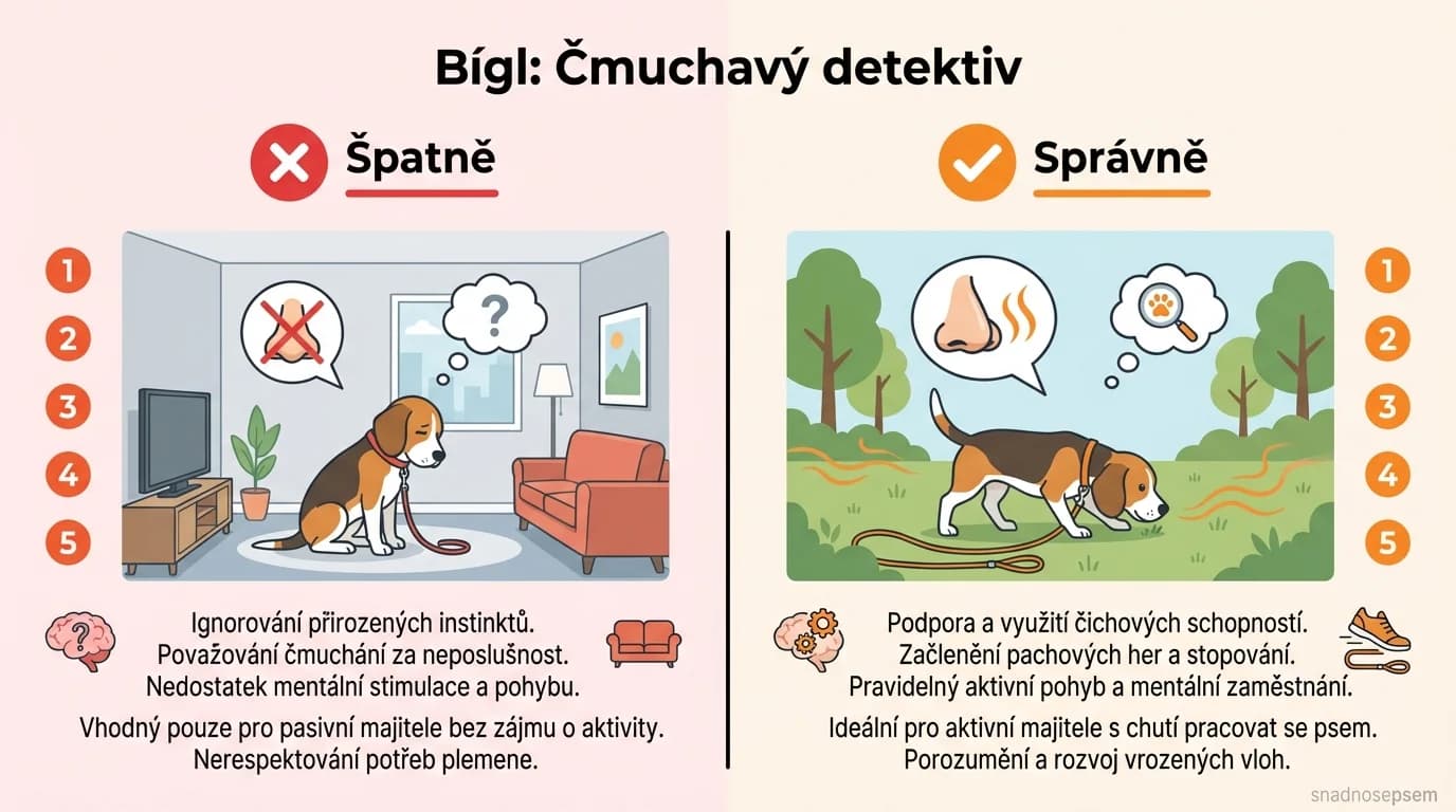 Srovnání: Bígl: Čmuchavý detektiv