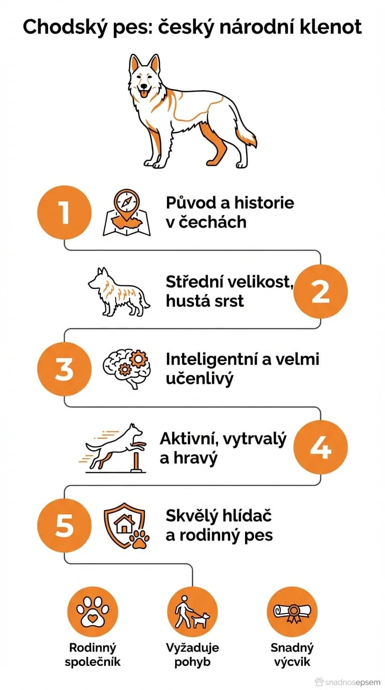Infografika: Chodský pes: český národní klenot