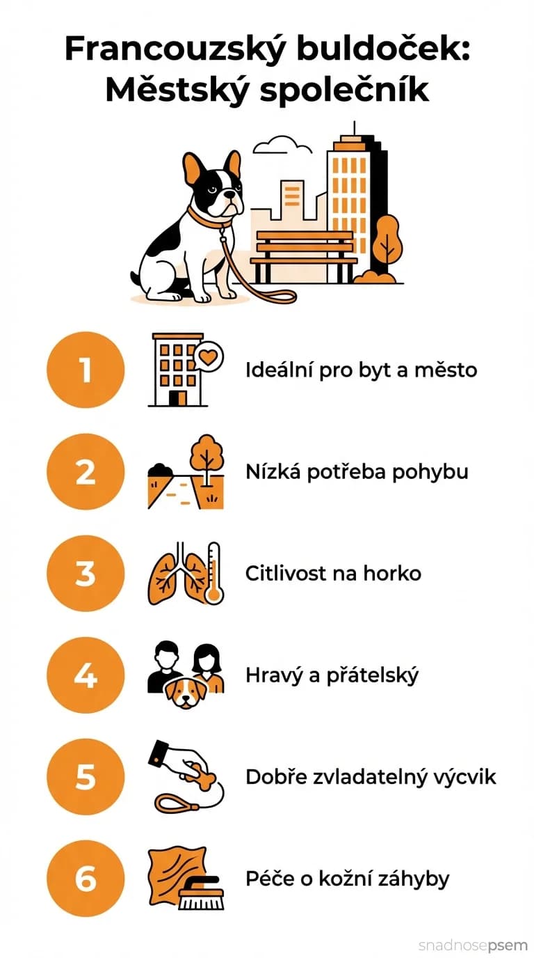 Infografika: Francouzský buldoček: městský společník