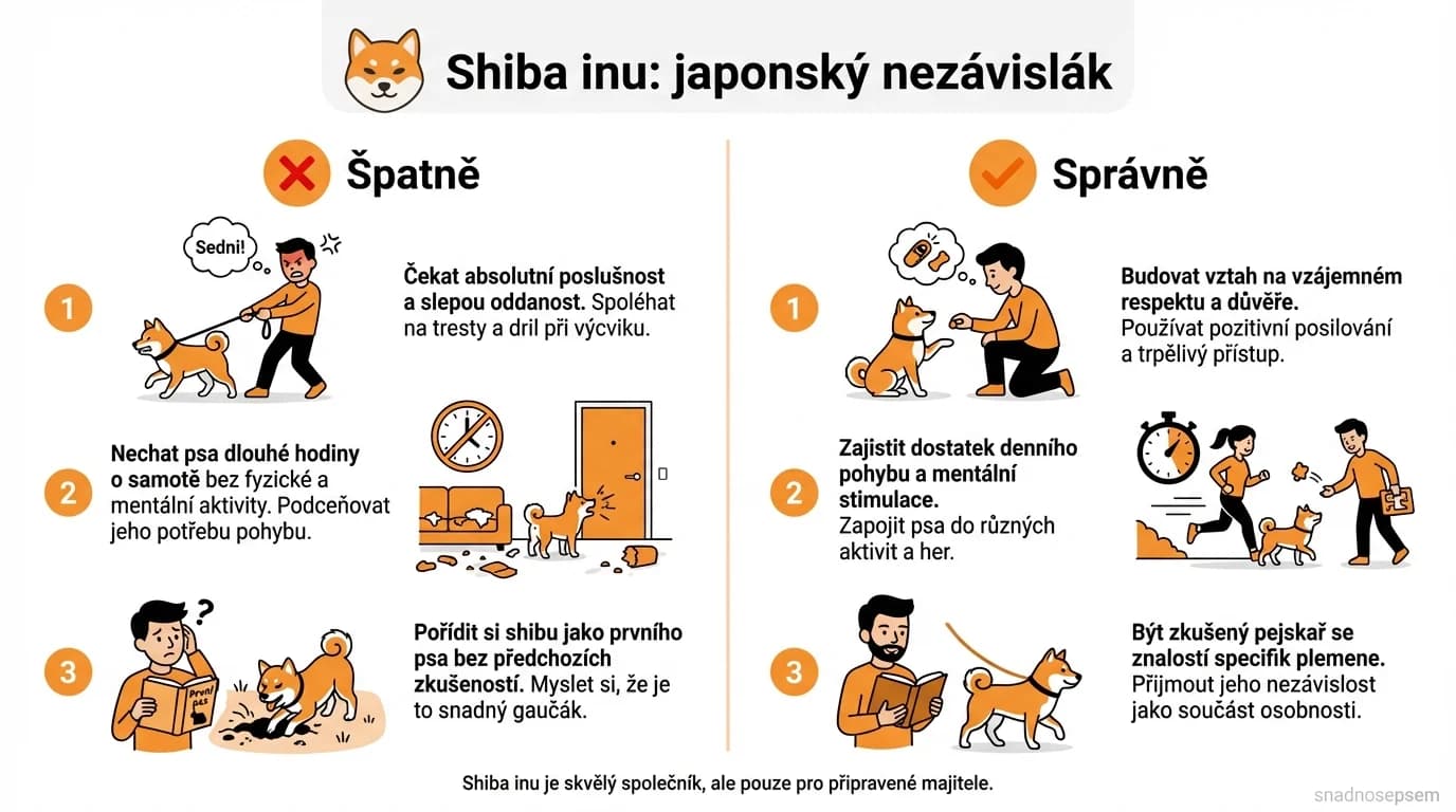Srovnání: Shiba inu: japonský nezávislák