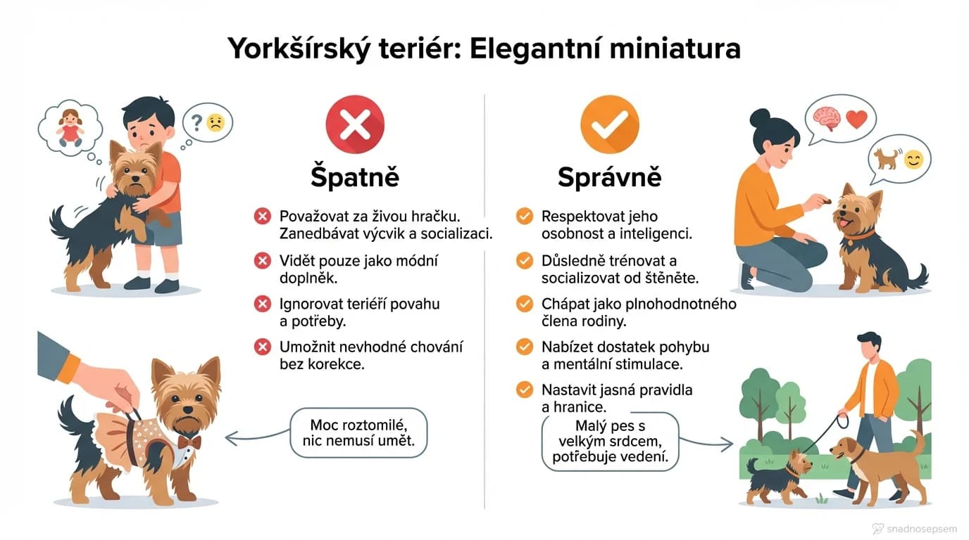 Srovnání: Yorkšírský teriér: Elegantní miniatura
